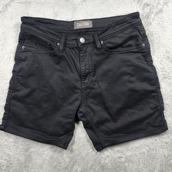 DUER Other - DUER Shorts Mens 33 Black Denim Chino 7" Inseam Casual Travel Summer Performance